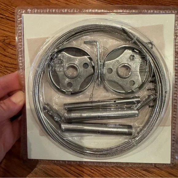 IKEA Silver Curtain Wire Set - Picture 5 of 5